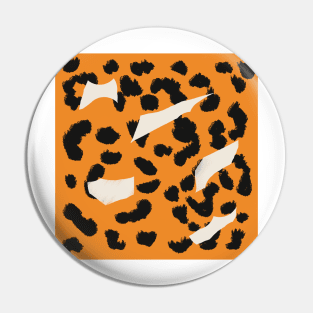 Piebald Leopard Print Pin