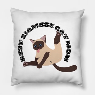 best siamese cat mom Pillow