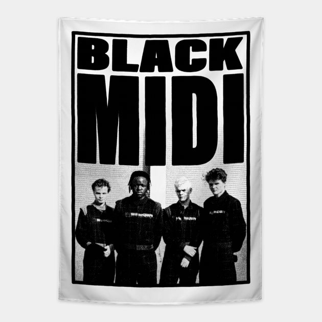 BLACK MIDI ART Tapestry by SOMASHIRTS