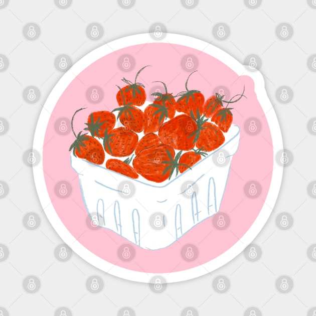 Strawberry Magnet by Hija Design