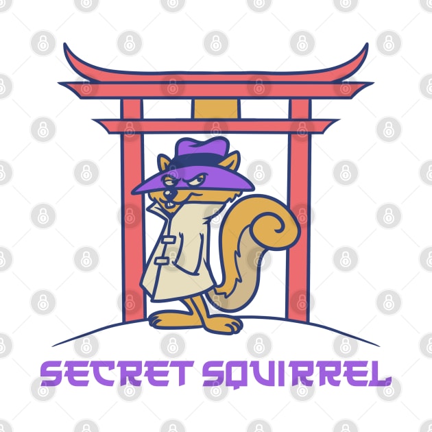 Secret Squirrel Retro Japanese by thelazyshibaai