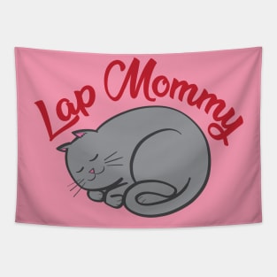 Lap Mommy (grey cat) Tapestry