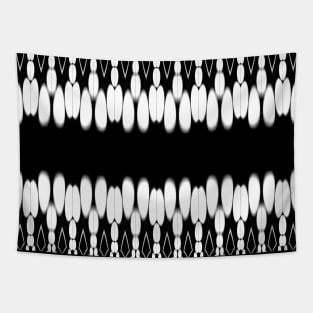 Abstract monochrome pattern Tapestry