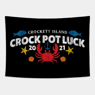 Crockett Island Crock Pot Luck Tapestry