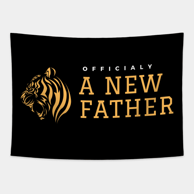 Officialy New Father Gift for New Dads in Father's Day Tapestry by SDxDesigns