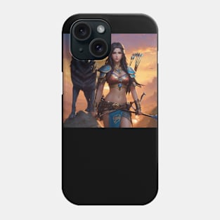 Ancient Turkish Woman Warrior (ABAKAY) Phone Case