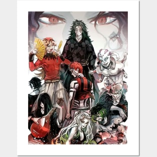 Anime Demon Slayer Corps Tanjiro Muzan Kibutsuji Demon King Flame Hashira  Charming Villain Epic Fan Art Canvas Art Poster and Wall Art Picture Print  Modern Family bedroom Decor Posters 12×18inch(30×45 : 