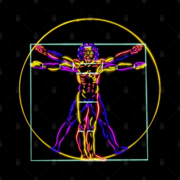 Vitruvian man popart by BAJAJU