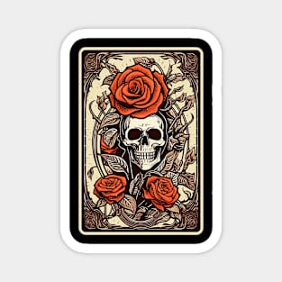 Rose Tarot Card Reader Astrology Occult Magnet