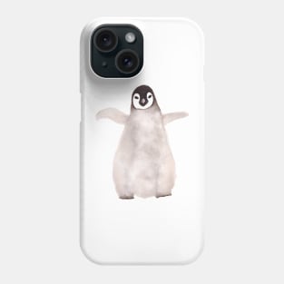 Ink Painted Penguin Chick Phone Case
