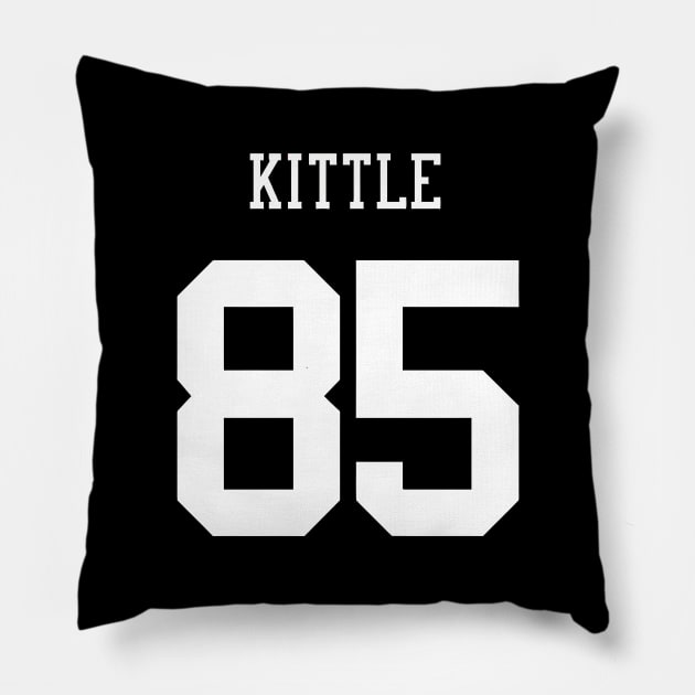 George Kittle Pillow by telutiga