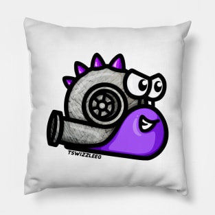 Turbo Snail - Turbosaurus (Purple) Pillow