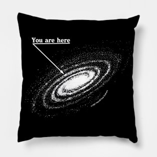 You are here: Milky Way galaxy map Pillow