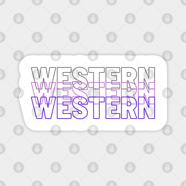 Western Magnet by stickersbyjori