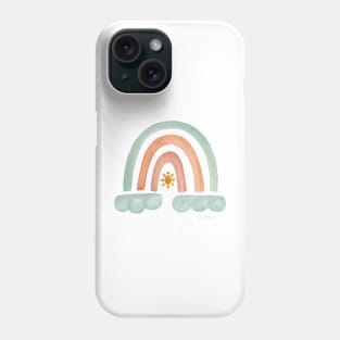 Spring Rainbow in Rose & Teal - Cloud Phone Case