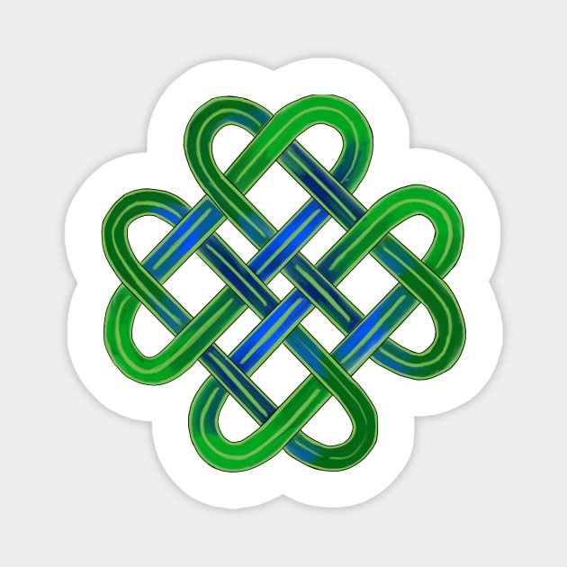 Celtic Knot Heart Cross Magnet by laceylschmidt