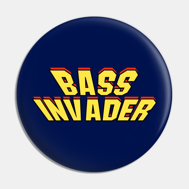 Bass Invader Pin by n23tees