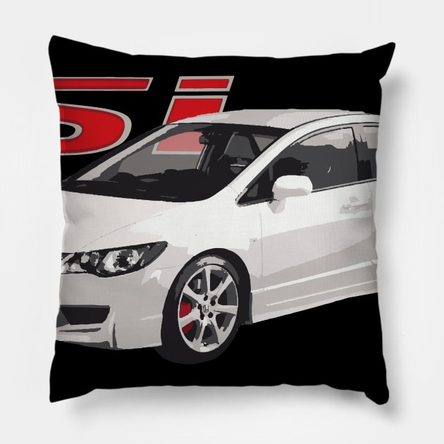 SI CIVIC 8TH GEN FD2 4 DOOR TYPE R JDM Pillow by cowtown_cowboy