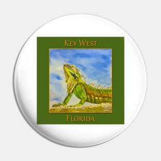 Key West Florida Iguana - WelshDesigns Pin