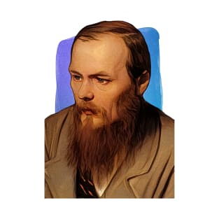 Russian Novelist Fyodor Dostoevsky illustration T-Shirt