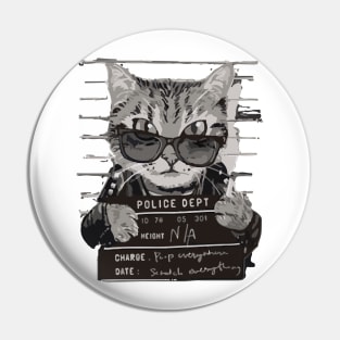 ugly, beautiful, lovely, cute cat design template Pin