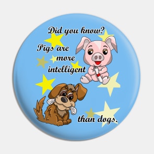 Pigs Are More Intelligent Than Dogs Pin