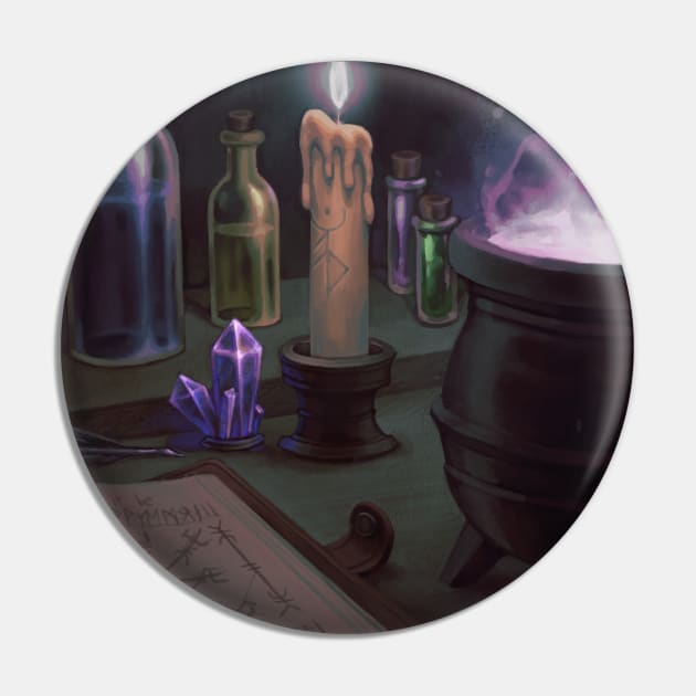 Witchy Altar Pin by Cleo Naturin