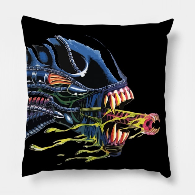 Alien Pillow by TEEVEETEES