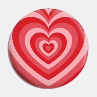 Red Latte Heart Pin