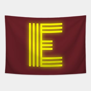 Letter E Letter Art Tapestry