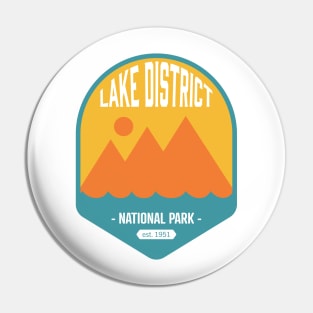 Lake District National Park Logo Badge Design Pin