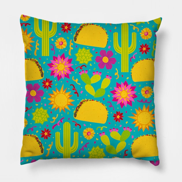 Taco Garden Pillow by robyriker
