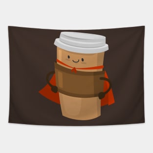 Coffee Superhero Tapestry