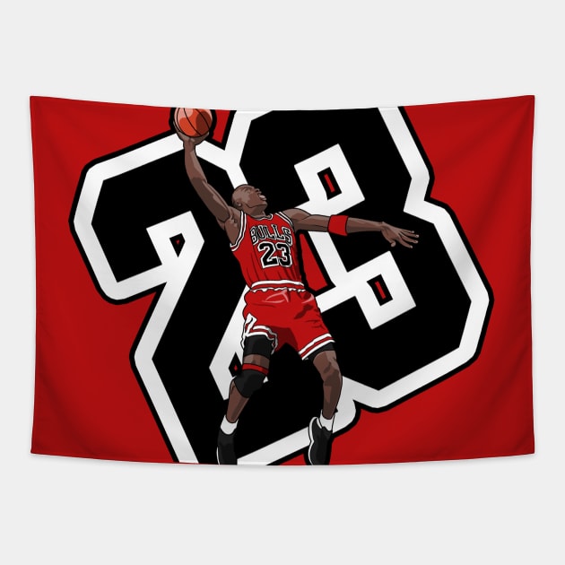 Flying Jordan 23 Tapestry by HSDESIGNS