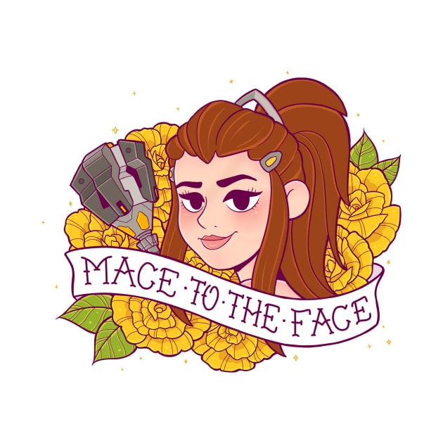 Overwatch Brigitte Mace to the Face by iamlunasol