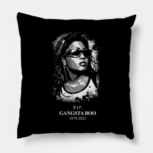 Gangsta Boo RIP 2023 Tribute Memphis Rapper Commemorative Pillow