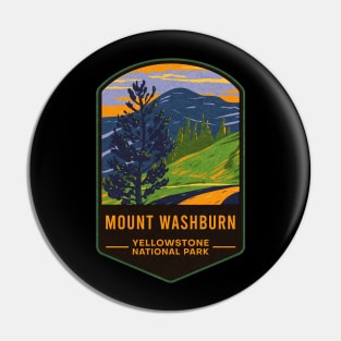 Mount Washburn Yellowstone National Park Pin