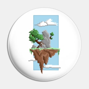 Pixel Landscape : Flying Island Pin