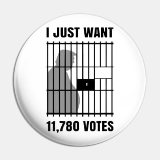 I Just Want to Find 11,780 Votes Trump for Prison Pin