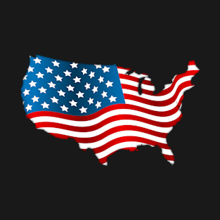 USA Flag Country T-Shirt