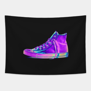 Purple Holographic Sneaker Tapestry