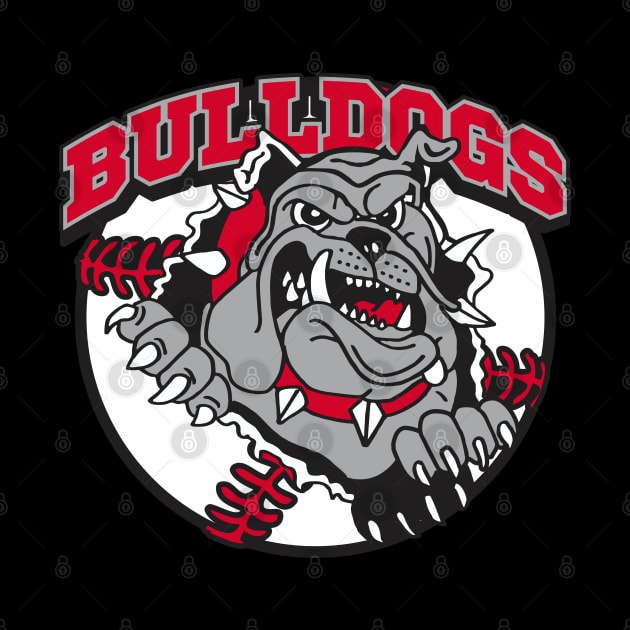 Bulldogs Baseball Design by DavesTees