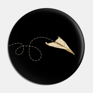 Flying Paper Plane Pin