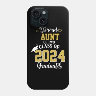 proud aunt of two class of 2024 graduates Phone Case