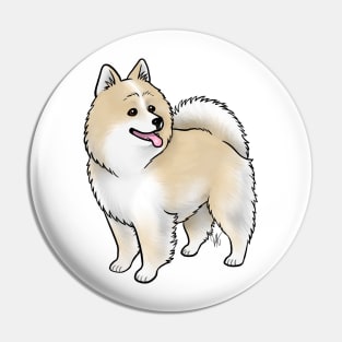 Dog - American Eskimo Dog - Biscuit and White Pin
