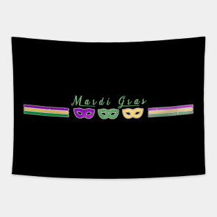 Mardi Gras Striped Tapestry