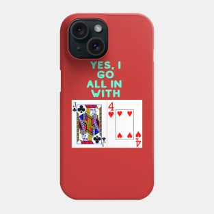 Poker Hand SCANDAL HUSTLER CASINO Phone Case