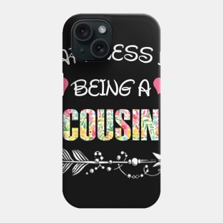 Happiness is being cousin floral gift Phone Case