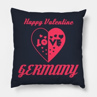 Heart in Love to Valentine Day Germany Pillow