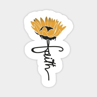 Faith Sunflower Magnet